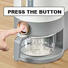 Teckido Smart Rice Dispenser – Airtight Food Storage Container with Measuring Cup | Available in 5kg & 10kg Capacity