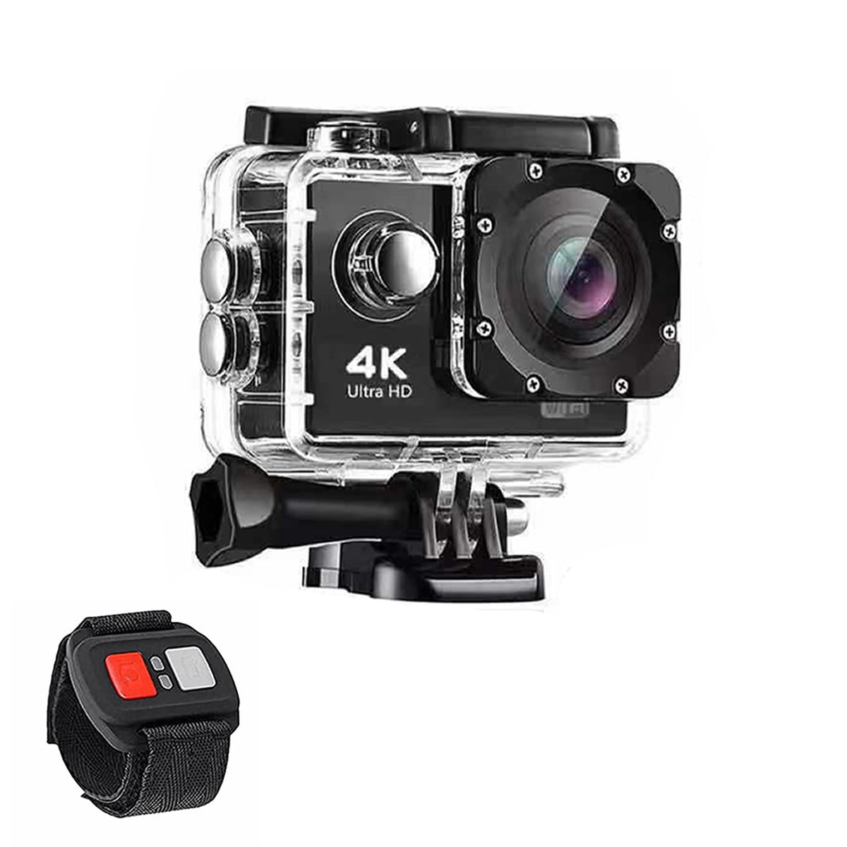 4K Ultra HD Action Pro Camera โ Waterproof Sports Cam with Wi-Fi & Remote Control