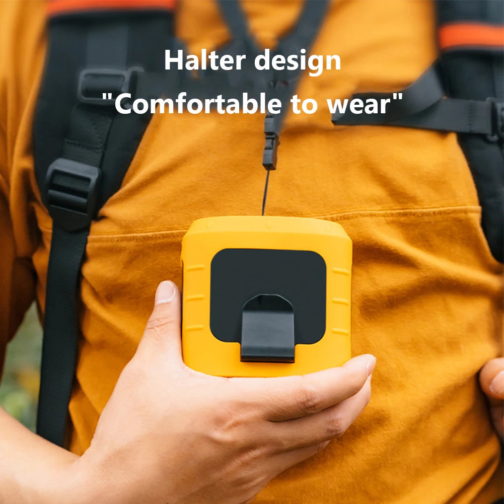 3 Speeds 8000mah Hanging Waist Fan USB Rechargeable Ultra-Light Mini Portable Fan For Outdoor Sports Cooling Waist Clip On Fan