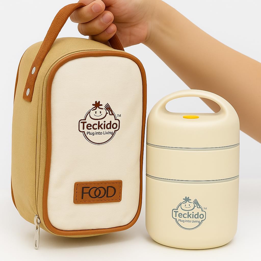 680ml Insulated Food Jar with Lunch Bag, Stainless Steel Thermal Lunch Box, Leakproof Hot and Cold Soup Container, Portable Food Storage with Handle