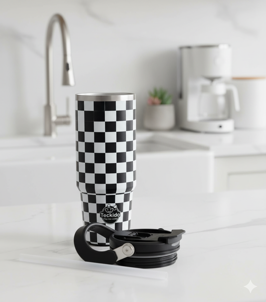 40 oz Sipper with Handle & Straw – Vacuum Insulated Stainless Steel Travel Mug