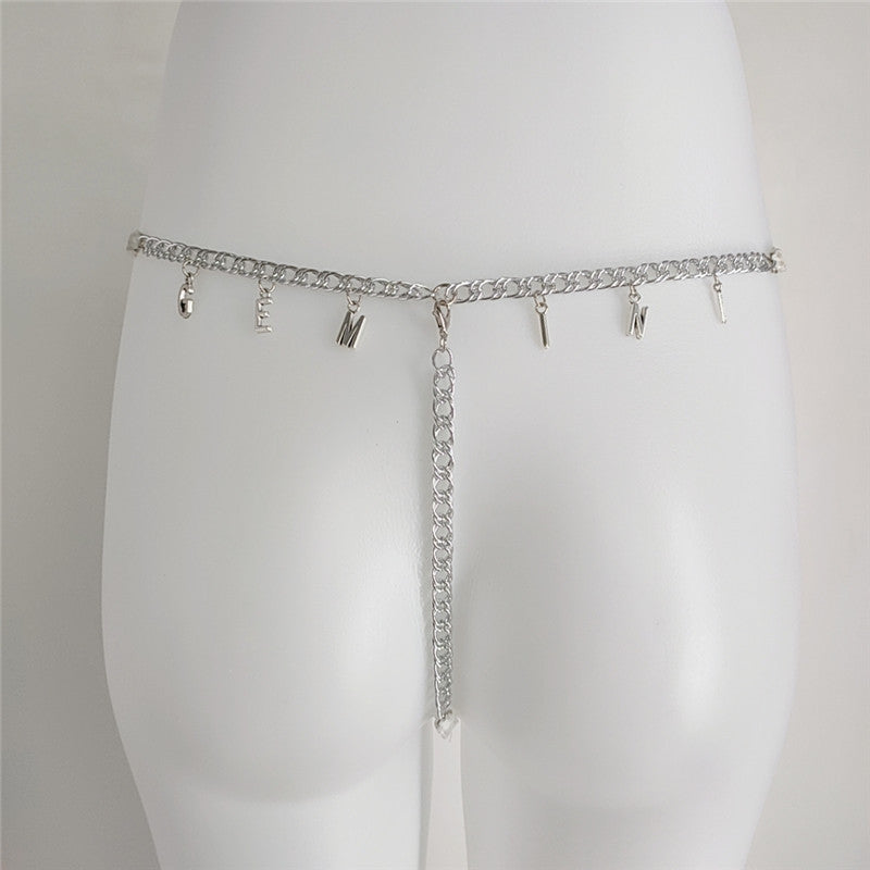 Women’s Personalized Thong – Lace G-String with Custom Name Jewelry