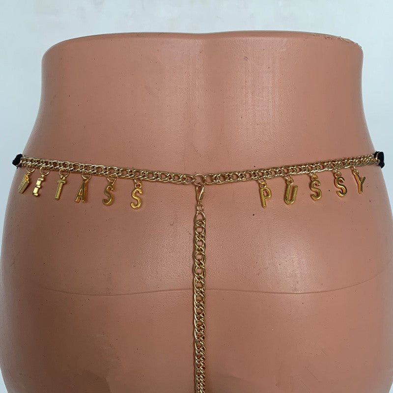 Women’s Personalized Thong – Lace G-String with Custom Name Jewelry
